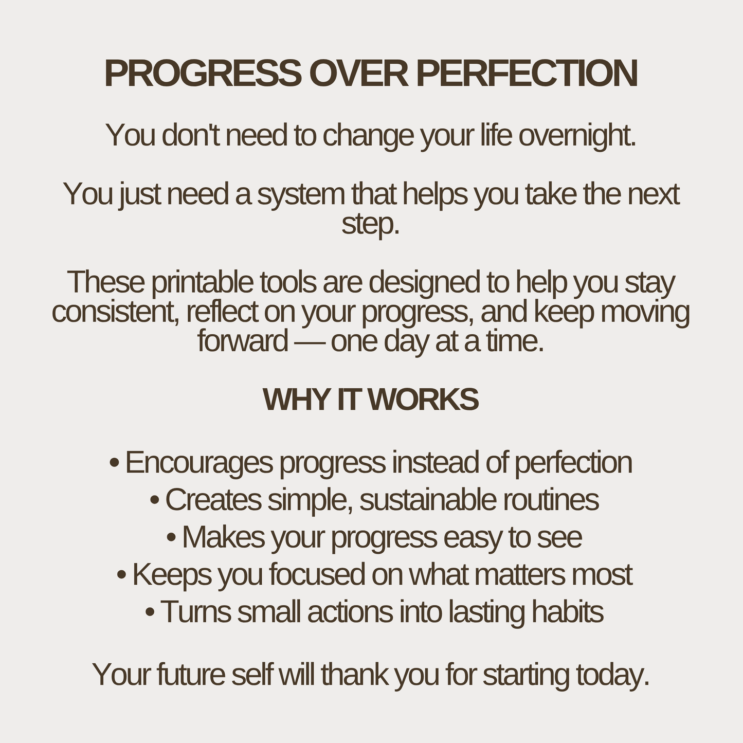 The Consistency System | Self-Improvement Printable Planner Bundle | 6 Digital Downloads