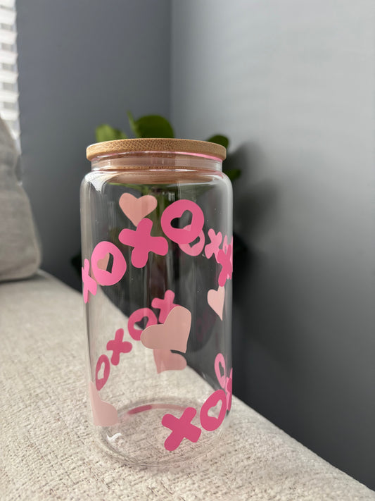 Valentine's Day Themed - Glass Cup (16 oz)